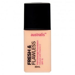 Australis Fresh & Flawless Full Coverage Foundation - Honeydew