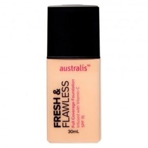 Australis Fresh & Flawless Full Coverage Foundation - Light Natural