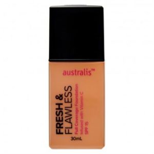 Australis Fresh & Flawless Full Coverage Foundation - Sunkissed