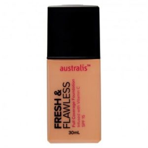 Australis Fresh & Flawless Full Coverage Foundation - Warm Sand