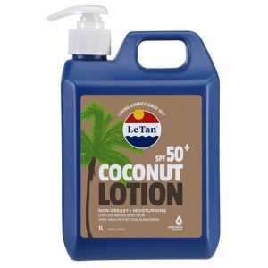 Le Tan Coconut Sunscreen Lotion SPF50+ 1Litre